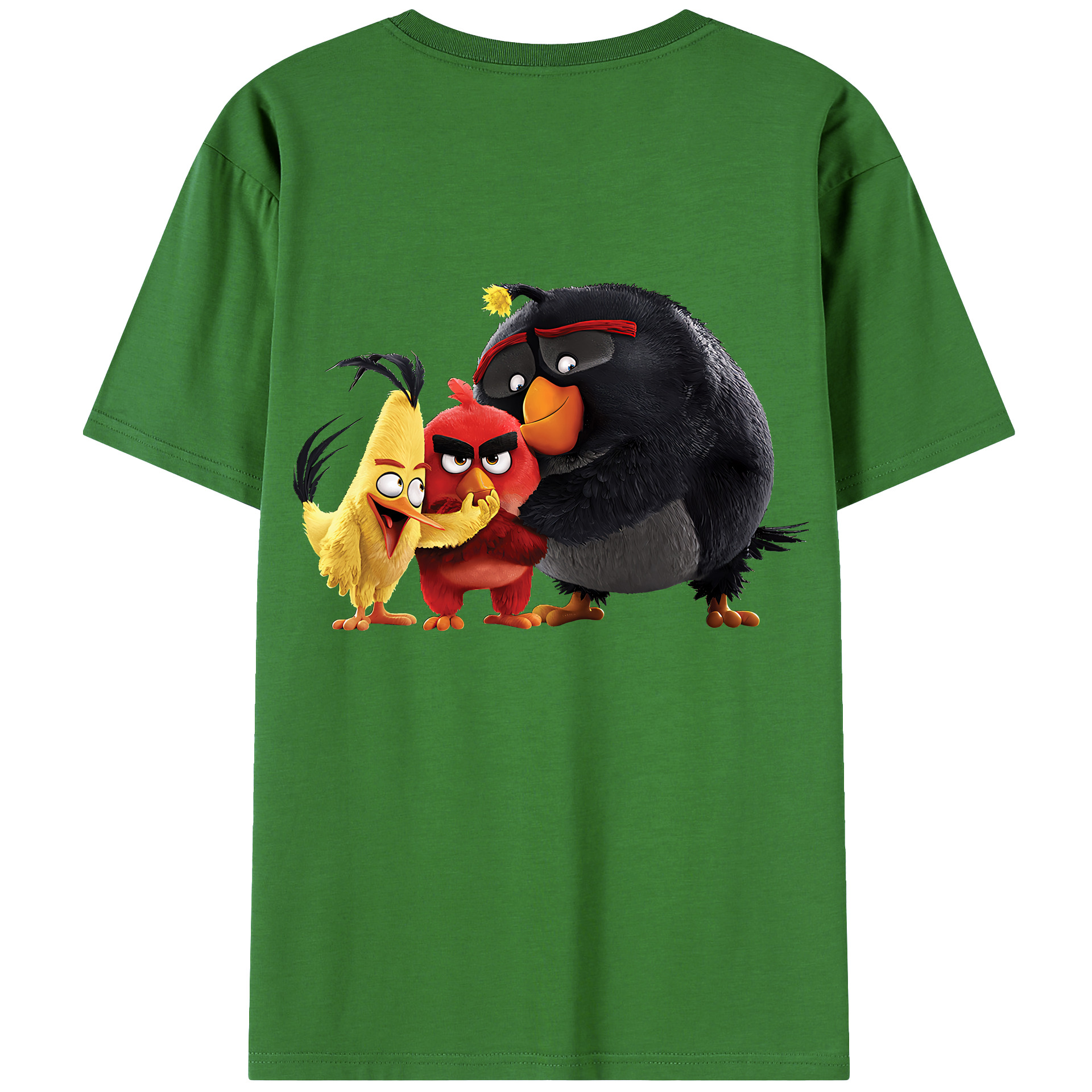 （画像用） Angry Birds アングリーバード レディース半袖Tシャツ(バックプリント)